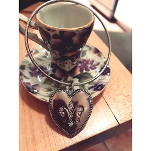 Juicy Couture Silver Heart Bangle